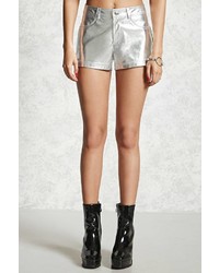 Forever 21 Metallic Faux Leather Shorts