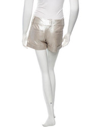 Alice + Olivia Metallic Tailored Shorts