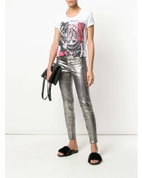 Versace Jeans Metallic Skinny Jeans
