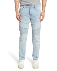 True Religion Brand Jeans Rocco Moto Skinny Fit Jeans
