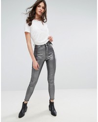 WÅVEN Waven Anika Metallic High Rise Skinny Jeans