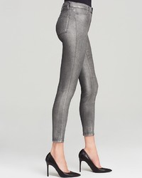 J Brand Jeans Bloomingdales Stocking Alana High Rise Ankle Crop In Midnight Metal