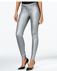 Style&co. Style Co Pull On Metallic Twill Leggings Only At Macys