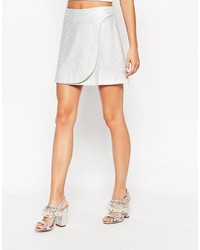 Asos A Line Skirt In Metallic Co Ord