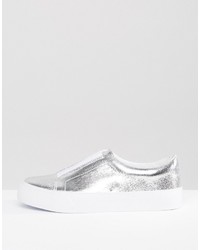 Asos Daisy May Wide Fit Slip On Sneakers