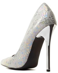 Privileged For Cr Iridescent Python Pointed Pumps