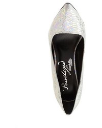 Privileged For Cr Iridescent Python Pointed Pumps