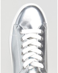 Juicy Couture Bellonaa Silver Flatform Sneakers