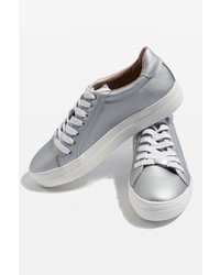 Topshop Crystal Flatform Lace Up Trainers