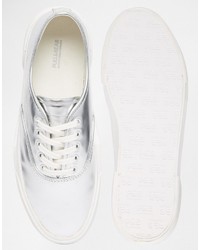 Pull&Bear Metallic Flatform Sneaker