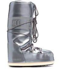 Moon Boot Metallic Snow Lace Up Boots
