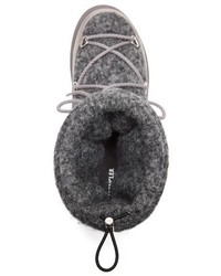 Moncler Ynnaf Boiled Wool Lined Snow Boot