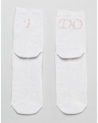 Asos Bridal Slogan Ankle Socks