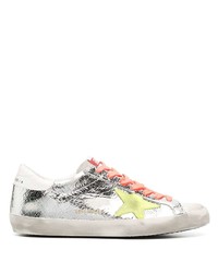 Golden Goose Logo Patch Distressed Effect Sneakers