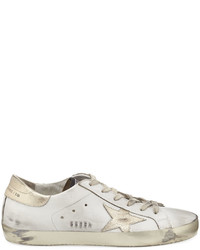 Golden Goose Distressed Leather Star Sneakers