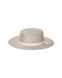 BIJOU VAN NESS The Highland Straw Boater Hat