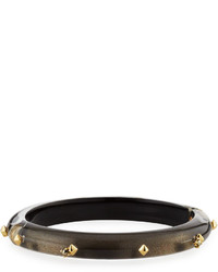 Alexis Bittar Golden Studded Hinge Bracelet