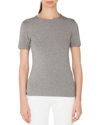 Silver Studded Crew-neck T-shirt