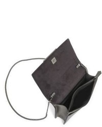 Fendi Mini Studded Metallic Leather Tube Crossbody Bag