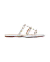 Women's Silver Sandals by Valentino 