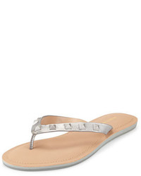 Silver Studded Leather Sandals
