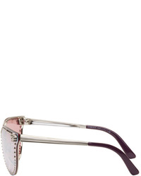 Versace Silver Rock Icons Medusa Studded Sunglasses