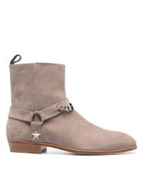 Silver Suede Casual Boots