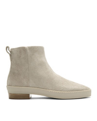 Silver Suede Chelsea Boots