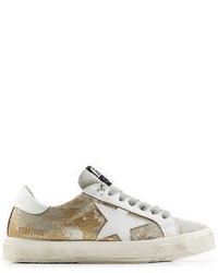 Golden Goose Deluxe Brand May Leather And Suede Sneakers