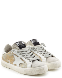 Golden Goose Deluxe Brand May Leather And Suede Sneakers