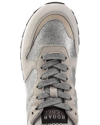 Hogan Rebel Leather And Suede Sneakers