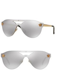 Versace 42mm Mirrored Pilot Sunglasses