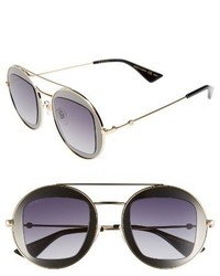 Gucci 47mm Round Sunglasses