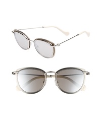 Moncler 50mm Mirrored Geometric Sunglasses