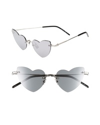 Saint Laurent 50mm Rimless Heart Shaped Sunglasses