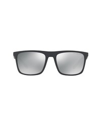 Emporio Armani 56mm Polarized Square Sunglasses