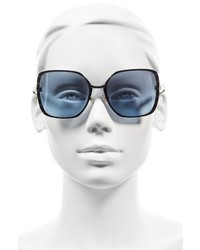Tory Burch 57mm Gradient Square Sunglasses