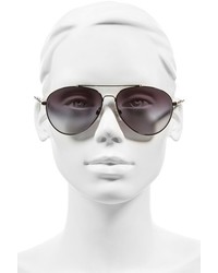 Burberry 58mm Aviator Sunglasses Silver Mirror Gradient