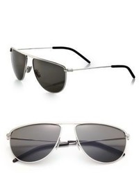 Saint Laurent 58mm Flat Top Pilot Sunglasses