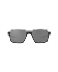 Oakley 58mm Rectangle Sunglasses In Matte Blackprizm Ruby At Nordstrom