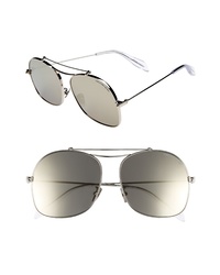 Alexander McQueen 59mm Aviator Sunglasses