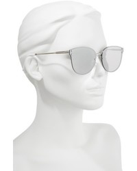 Leith 60mm Cat Eye Sunglasses Silver