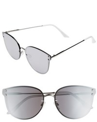 Leith 60mm Cat Eye Sunglasses Silver