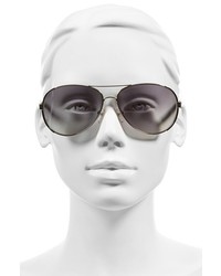 Marc Jacobs 60mm Oversize Aviator Sunglasses Gold
