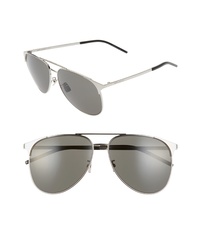 Saint Laurent 61mm Aviator Sunglasses