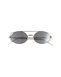 Dior Homme Architect 53mm Oval Aviator Sunglasses
