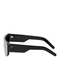 Rick Owens Black And Silver Performa Sunglasses