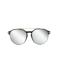 DIOR Blacksuit 56mm Round Sunglasses