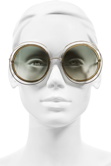 Chloé Carlina Chain 58MM Round Sunglasses - ShopStyle