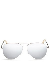 Victoria Beckham Classic Victoria Mirror Aviator Sunglasses